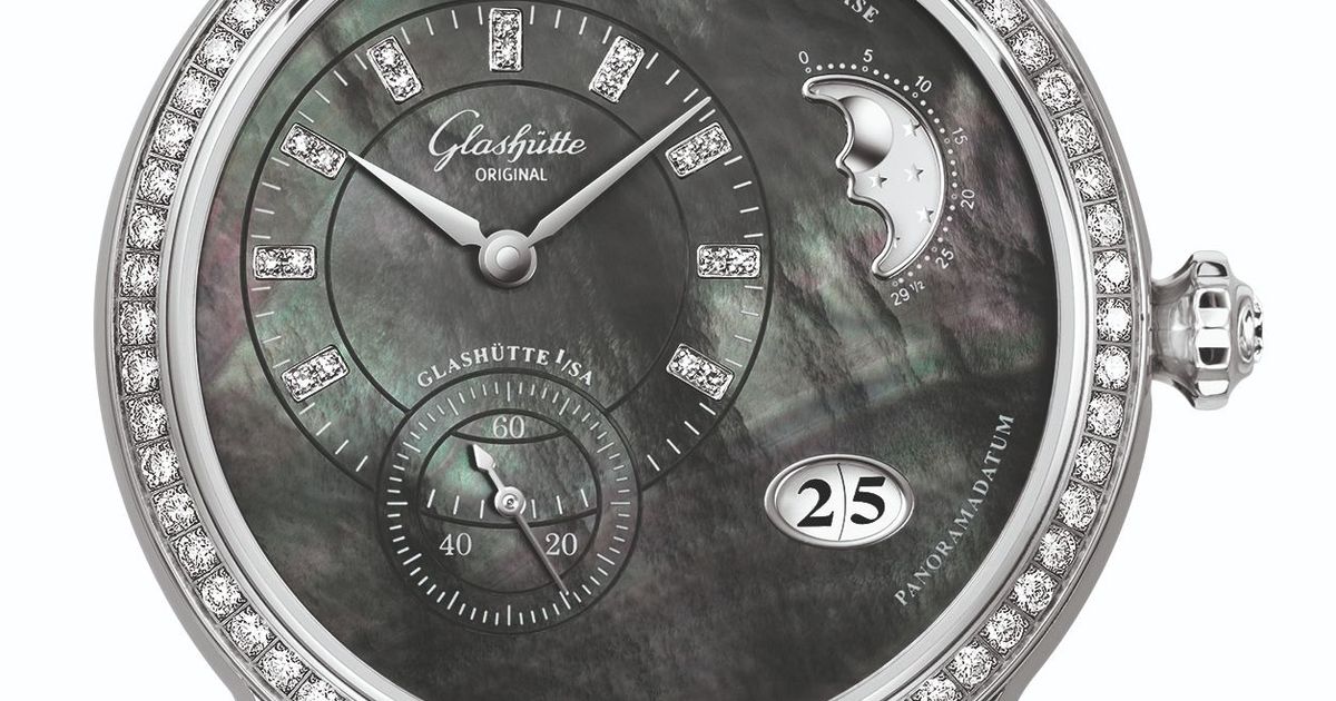 Glashutte Original Pano Matic Luna Stainless steel Ladies Watch - Premium Luxury Product