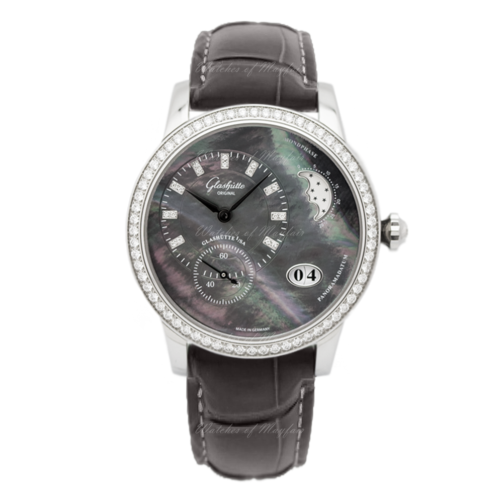 Glashutte Original Pano Matic Luna Stainless steel Ladies Watch - Premium Luxury Product