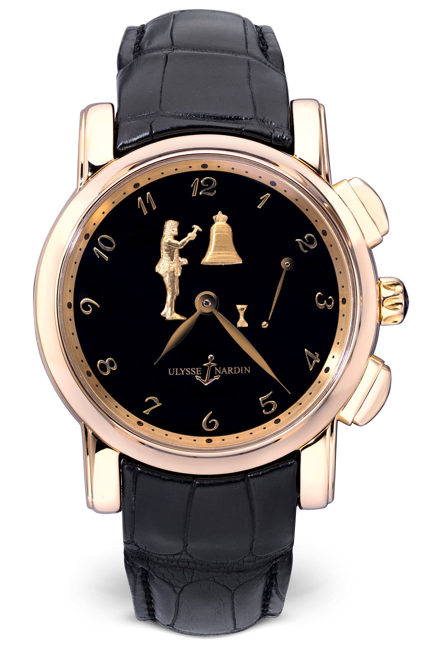 Ulysse Nardin Sonata Hourstriker 18K Rose Gold Men's Watch