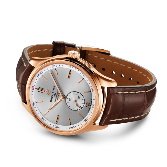 Breitling Premier Automatic 40 18K Red Gold Unisex Watch - Premium Luxury Product