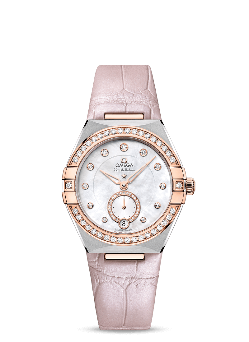 Omega Constellation Co-Axial Master Chronometer Small seconds Stainless steel & Sedna™ Gold & Diamonds Lady’s Watch - Premium Luxury Product