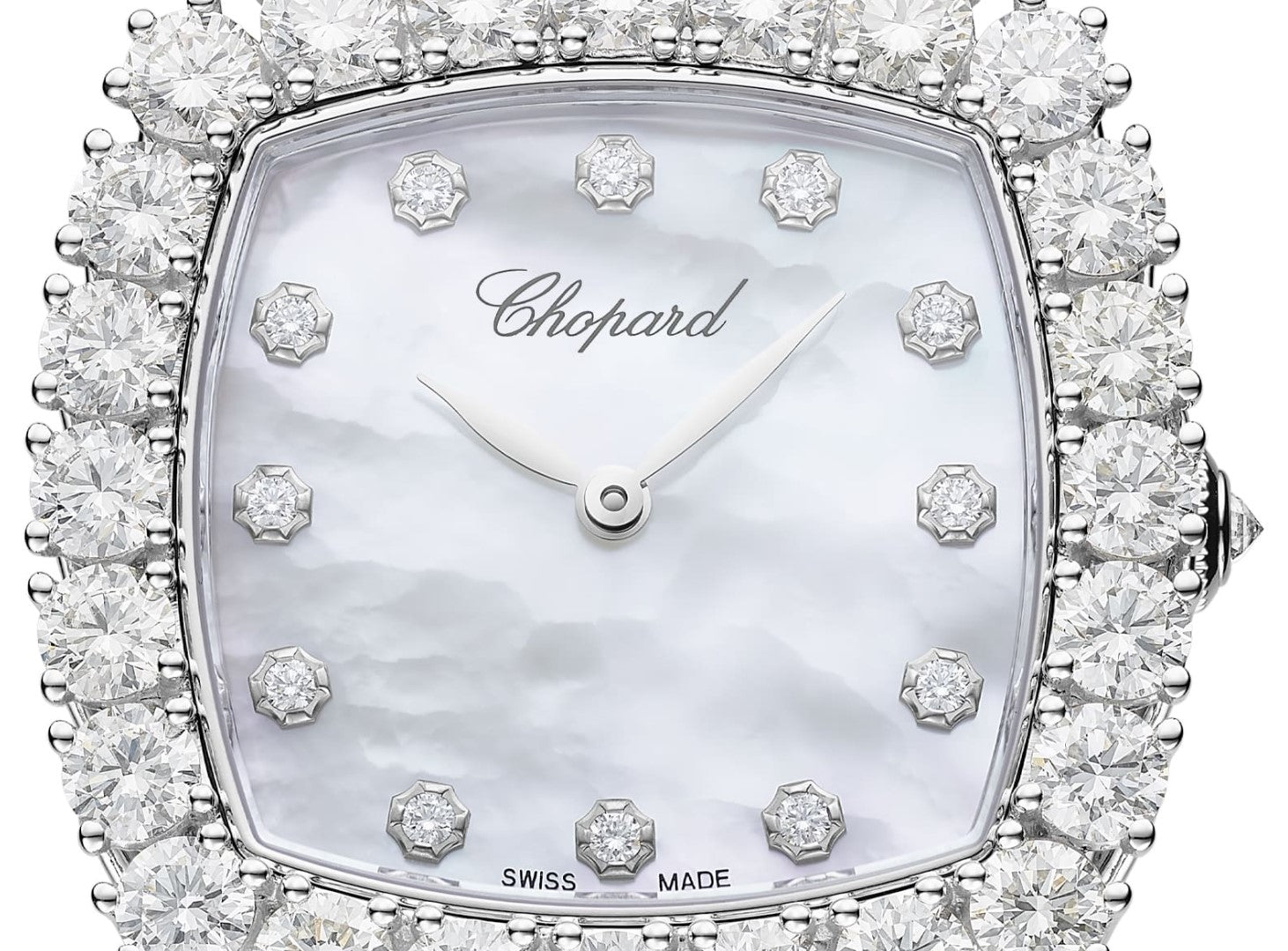 Chopard L’Heure Du Diamant 18K White & Diamonds Ladies Watch - Premium Luxury Product
