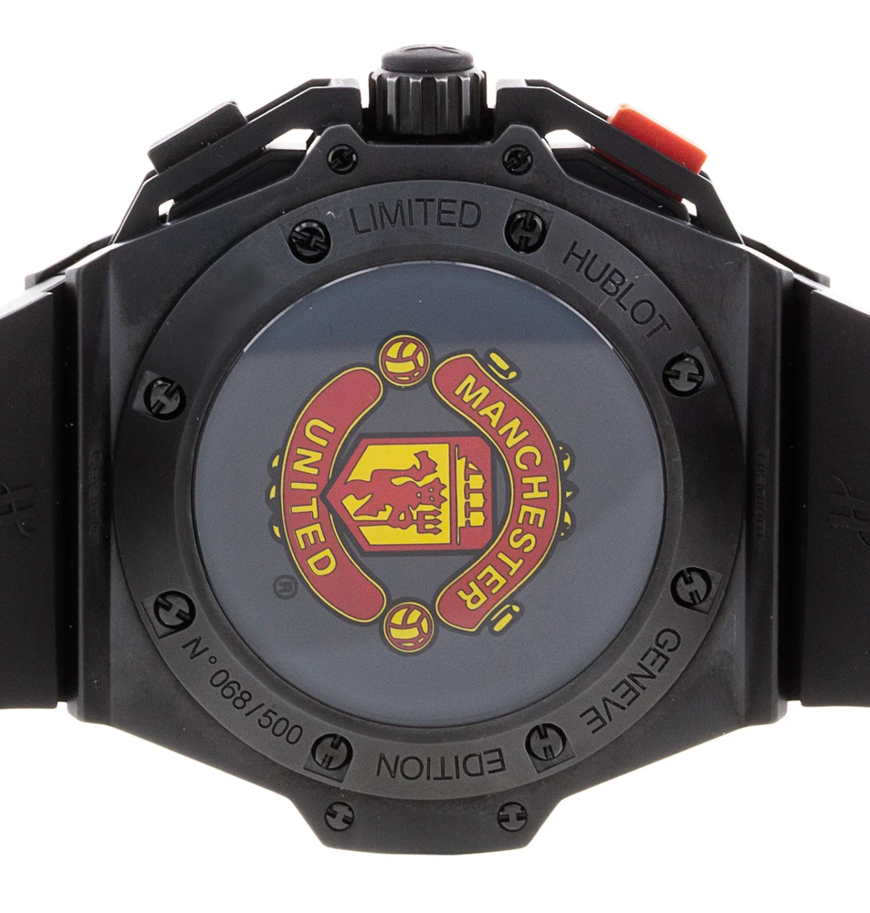 Hublot King Power Red Devil Manchester United Chronograph Ceramic Men's Watch - Premium Luxury Product