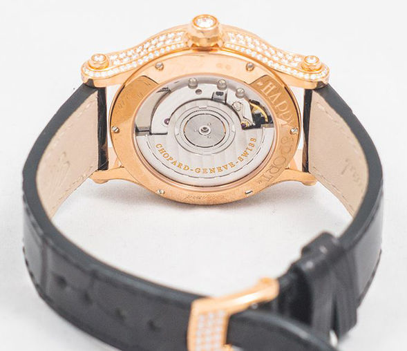 Chopard Happy Sport 18k Rose Gold & Diamonds Lady's Watch - Premium Luxury Product