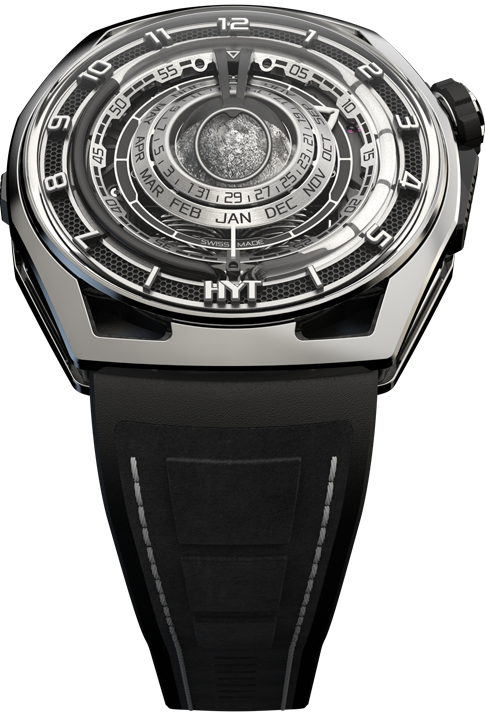 HYT Moon Runner Ghost Black Titanium & Carbon  Men's Watch - Premium Luxury Product