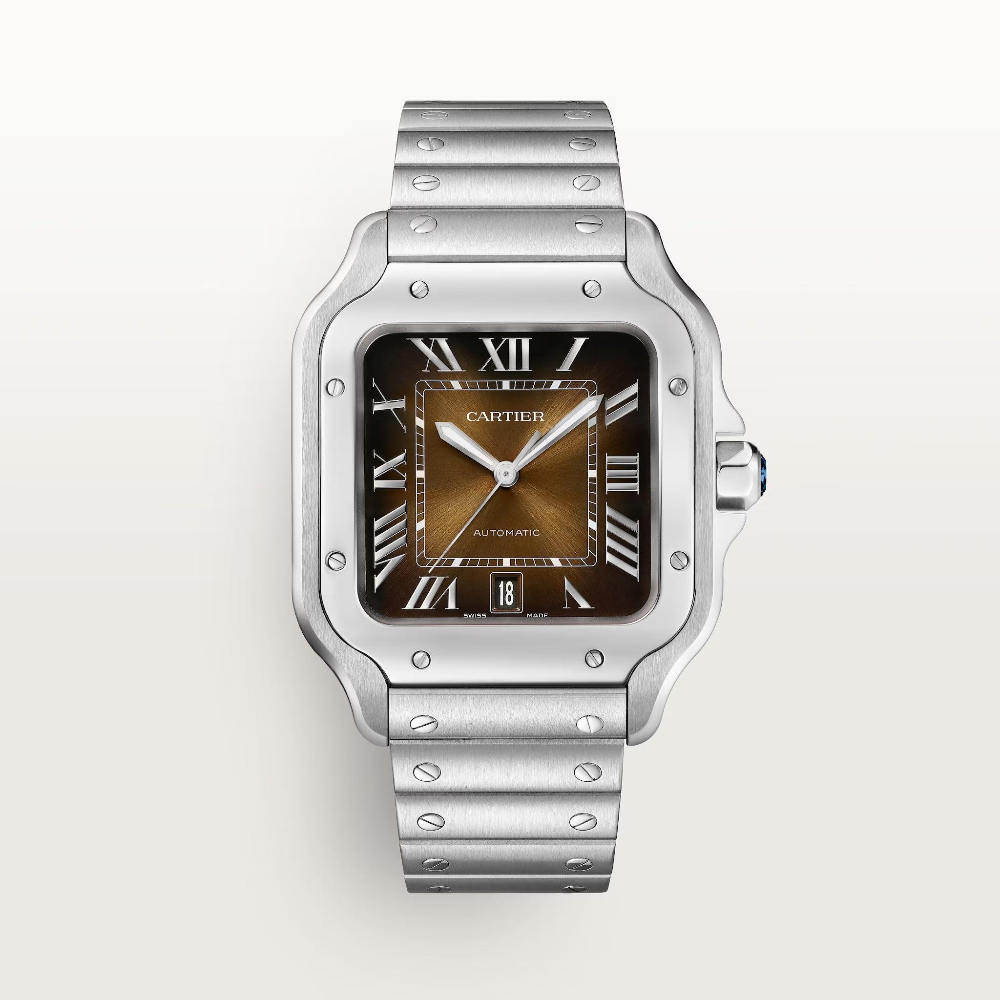 Cartier Santos de Cartier Stainless Steel Men's Watch - Premium Luxury Product