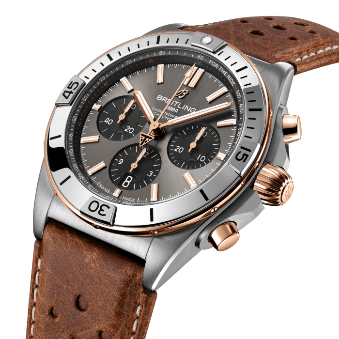 Breitling Chronomat Chronograph  Titanium & 18k Red Gold Men's Watch - Premium Luxury Product