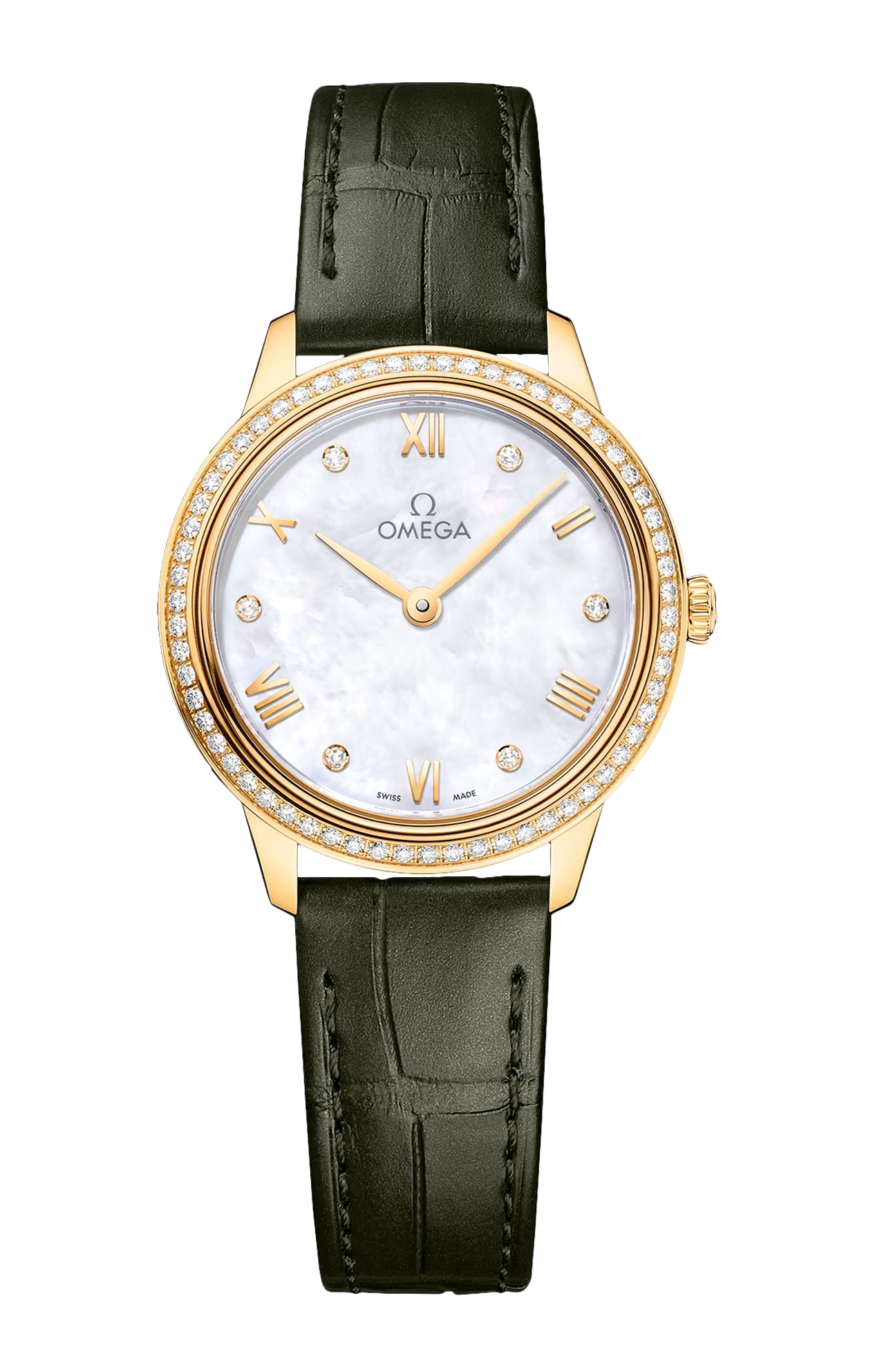 Omega De ville Prestige 18K Yellow Gold Lady's Watch - Premium Luxury Product