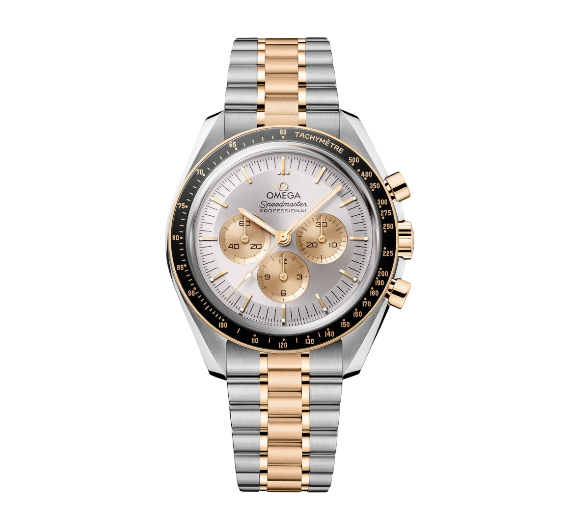 Omega Speedmaster Moonwatch Professional Chronograph Stainless steel & 18K Moonshine™ Gold & Ceramic Men's Watch - Premium Luxury Product
