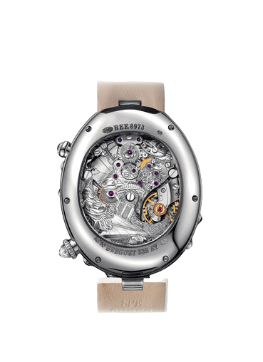 Breguet Reine de Naples Grande Complication 18K White Gold & Diamonds & Sapphires Lady's Watch - Premium Luxury Product