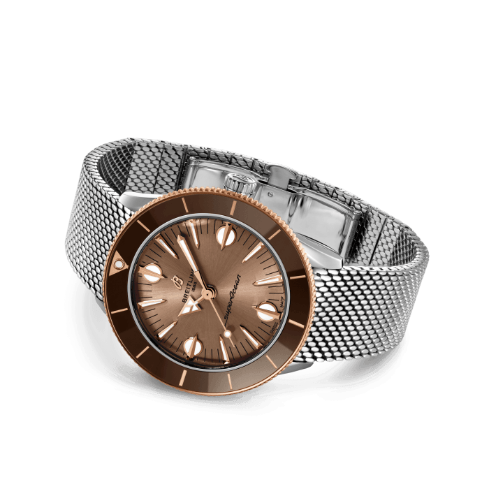 Breitling Superocean Heritage'57 Highlands 38 mm Stainless steel & 18K Red Gold Men's Watch - Premium Luxury Product