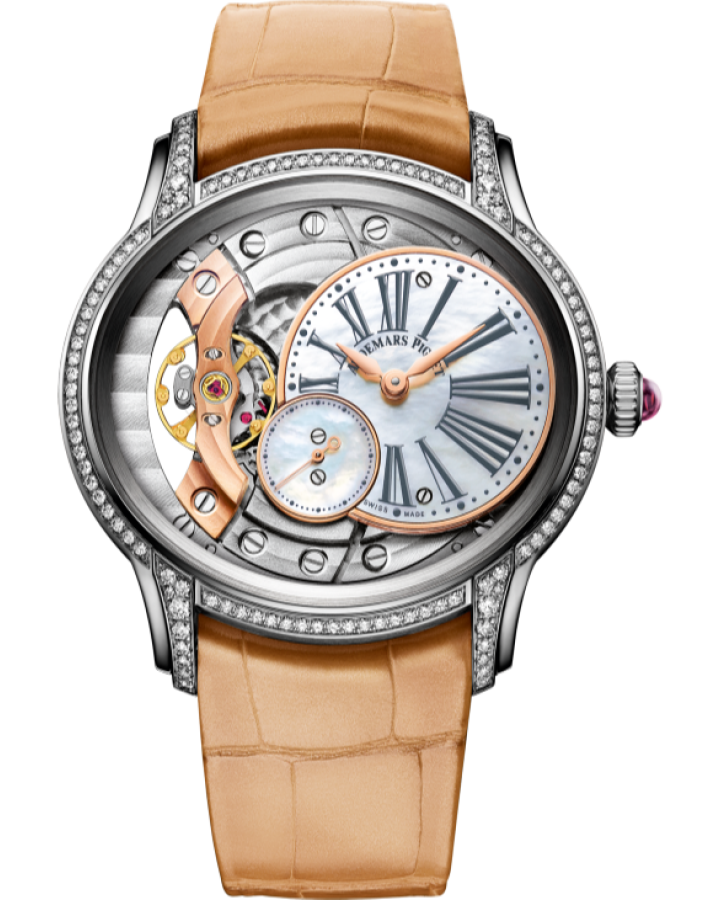 Audemars Piguet Millenary Hand-Wound 18K White Gold & Diamonds Ladies Watch - Premium Luxury Product