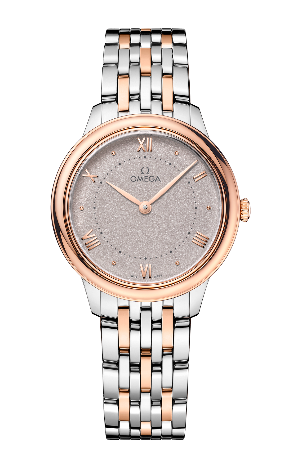 Omega De ville Prestige Stainless steel & 18K Sedna™ Gold Lady's Watch - Premium Luxury Product