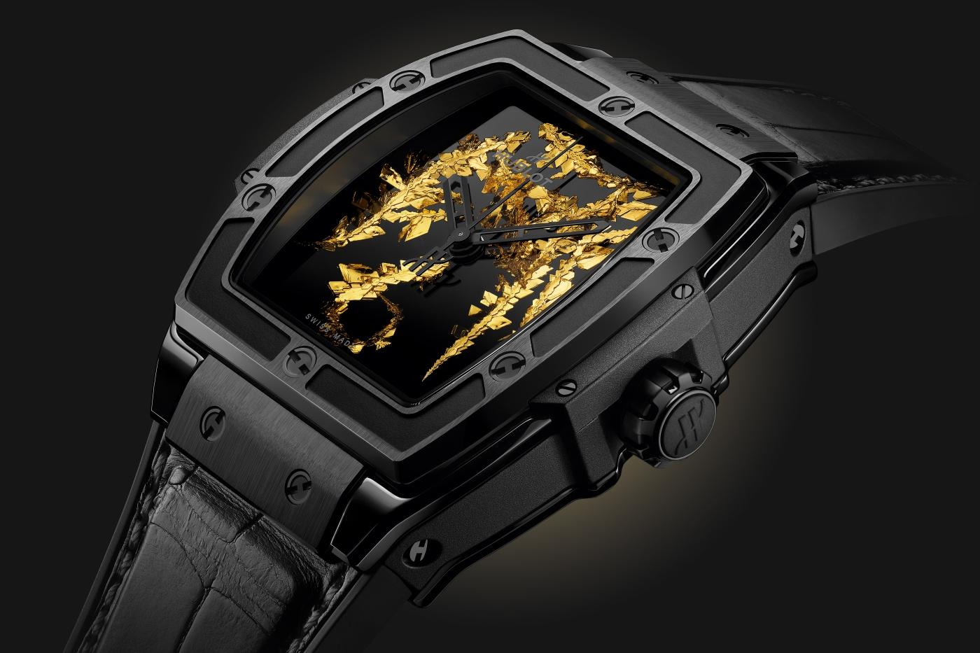 Hublot Spirit of Big Bang Black Ceramic & 24K Gold Man's Watch - Premium Luxury Product