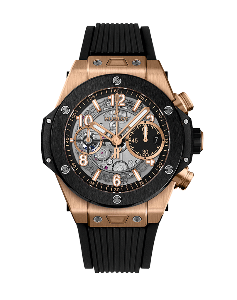 Hublot Big Bang Unico 18K King Gold & Black Ceramic Men's Watch - Premium Luxury Product