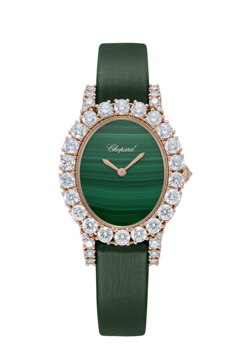 Chopard L’Heure Du Diamant Vintage Oval 18K Rose Gold & Diamonds Ladies Watch - Premium Luxury Product