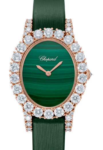 Chopard L’Heure Du Diamant Vintage Oval 18K Rose Gold & Diamonds Ladies Watch - Premium Luxury Product
