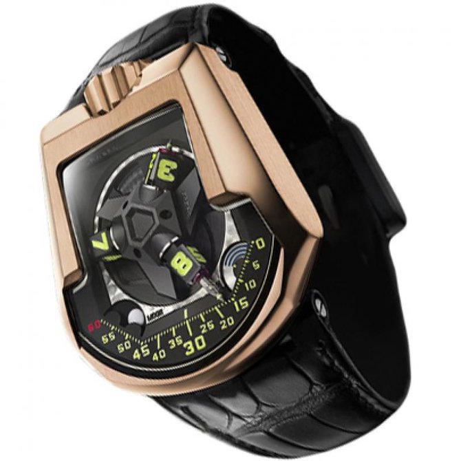 Urwerk 200 Collection 18K Rose Gold Men's Watch