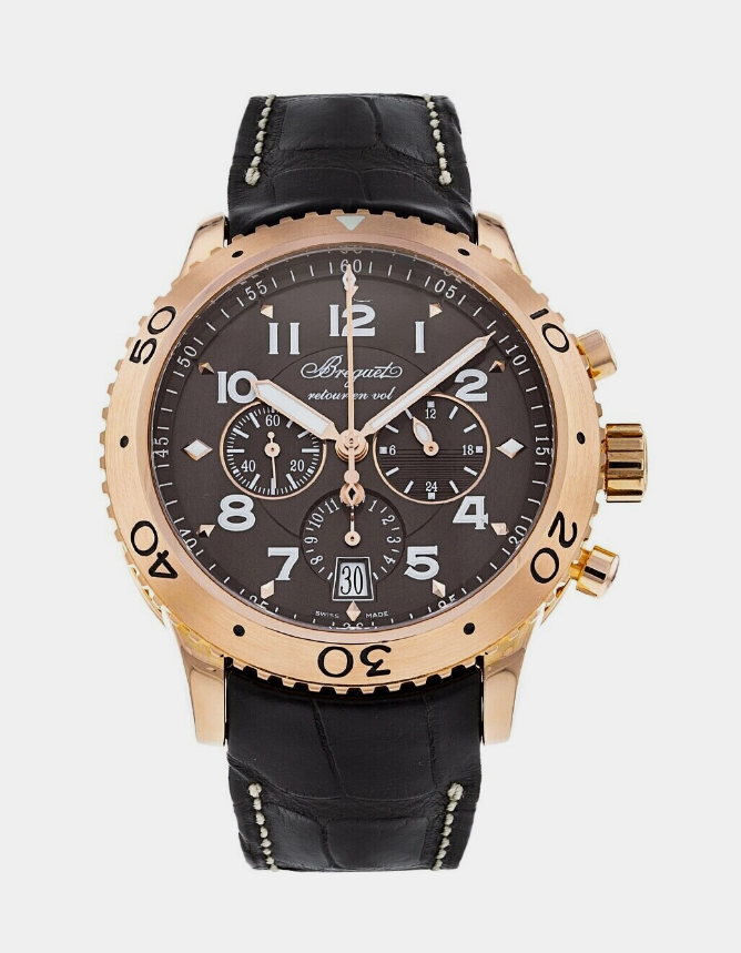 Breguet Type XXI Flyback 18K Rose Gold Men's Watch - Premium Luxury Product