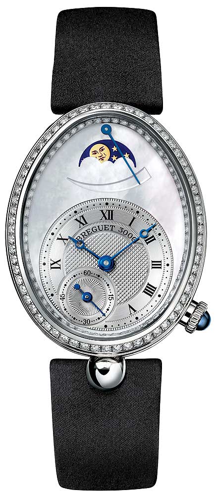 Breguet Reine De Naples 18K White Diamonds Lady's Watch - Premium Luxury Product