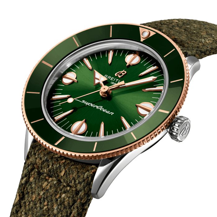 Breitling Superocean Heritage'57 Highlands 38 mm Stainless steel & 18K Red Gold Men's Watch - Premium Luxury Product