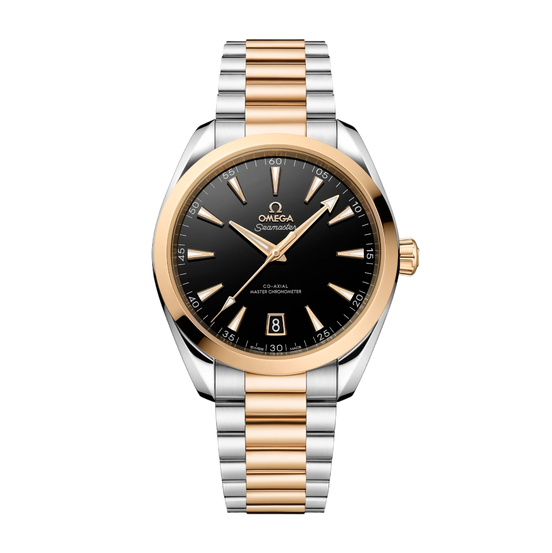 Omega Seamaster Aqua Terra Stainless steel & Moonshine™ gold Men's Watch - Premium Luxury Product