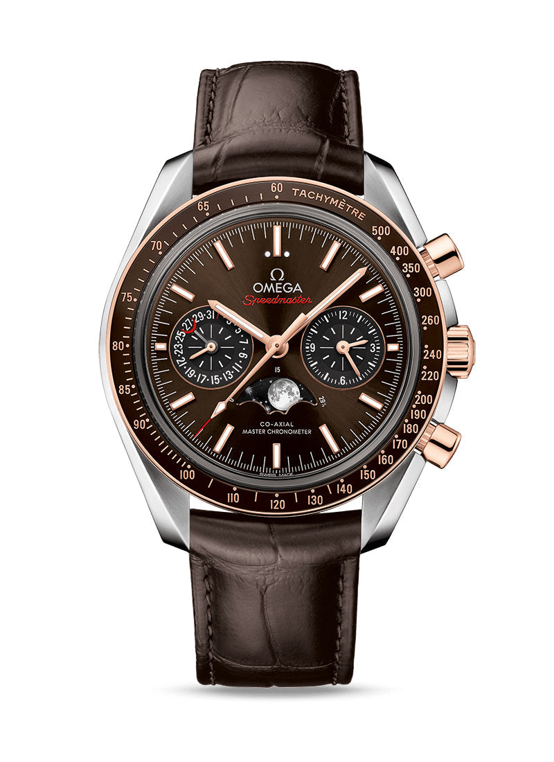 Omega Speedmaster Two Counters MoonPhase Stainless steel & Ceramic Men's Watch - Premium Luxury Product