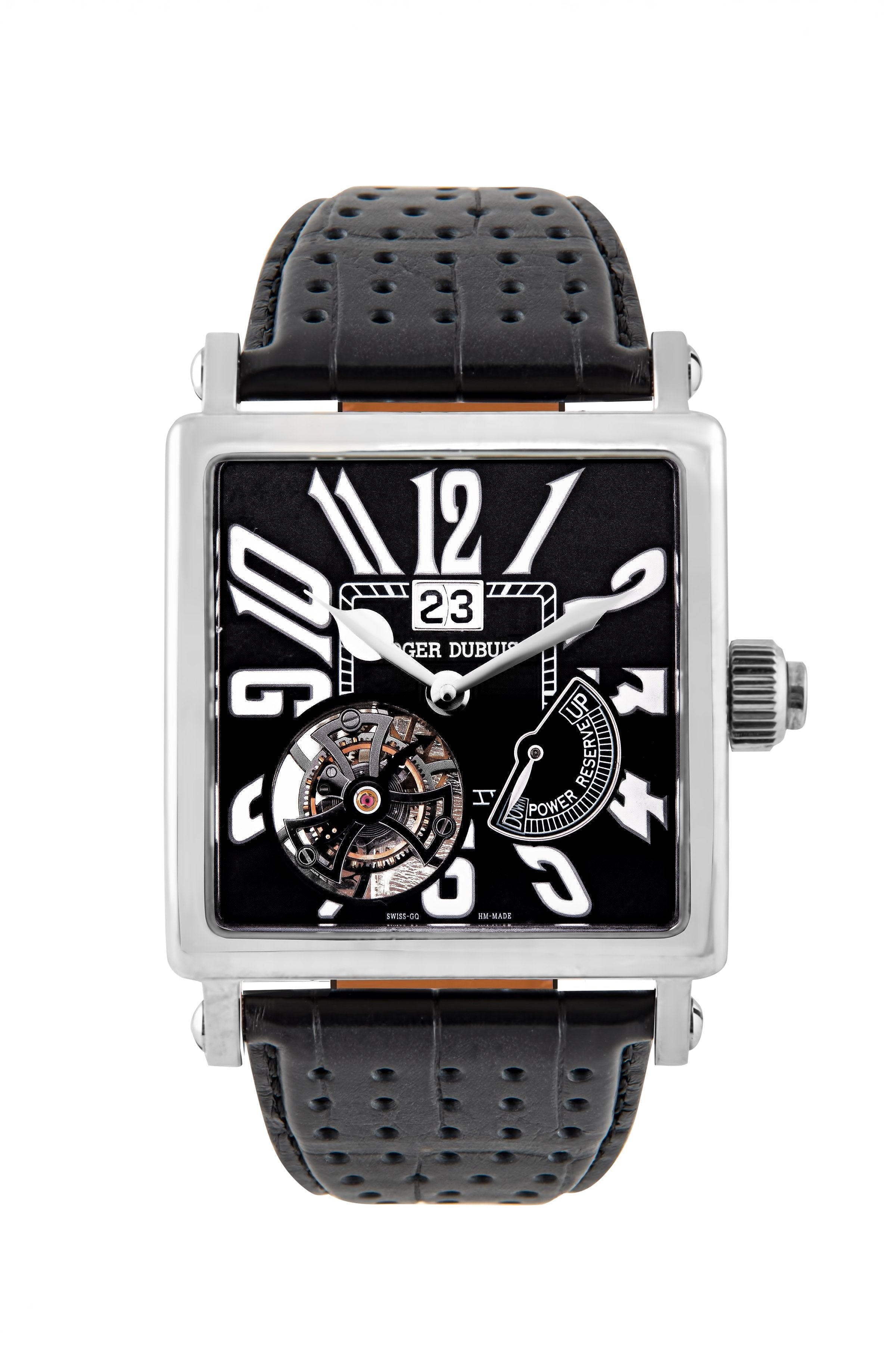 Roger Dubuis Golden Square Tourbillon 18K White Gold Men's Watch