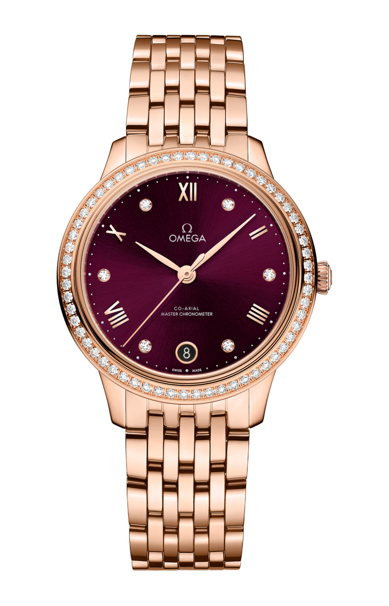 Omega De ville Prestige 18K Sedna™Gold & Diamonds Lady's Watch - Premium Luxury Product