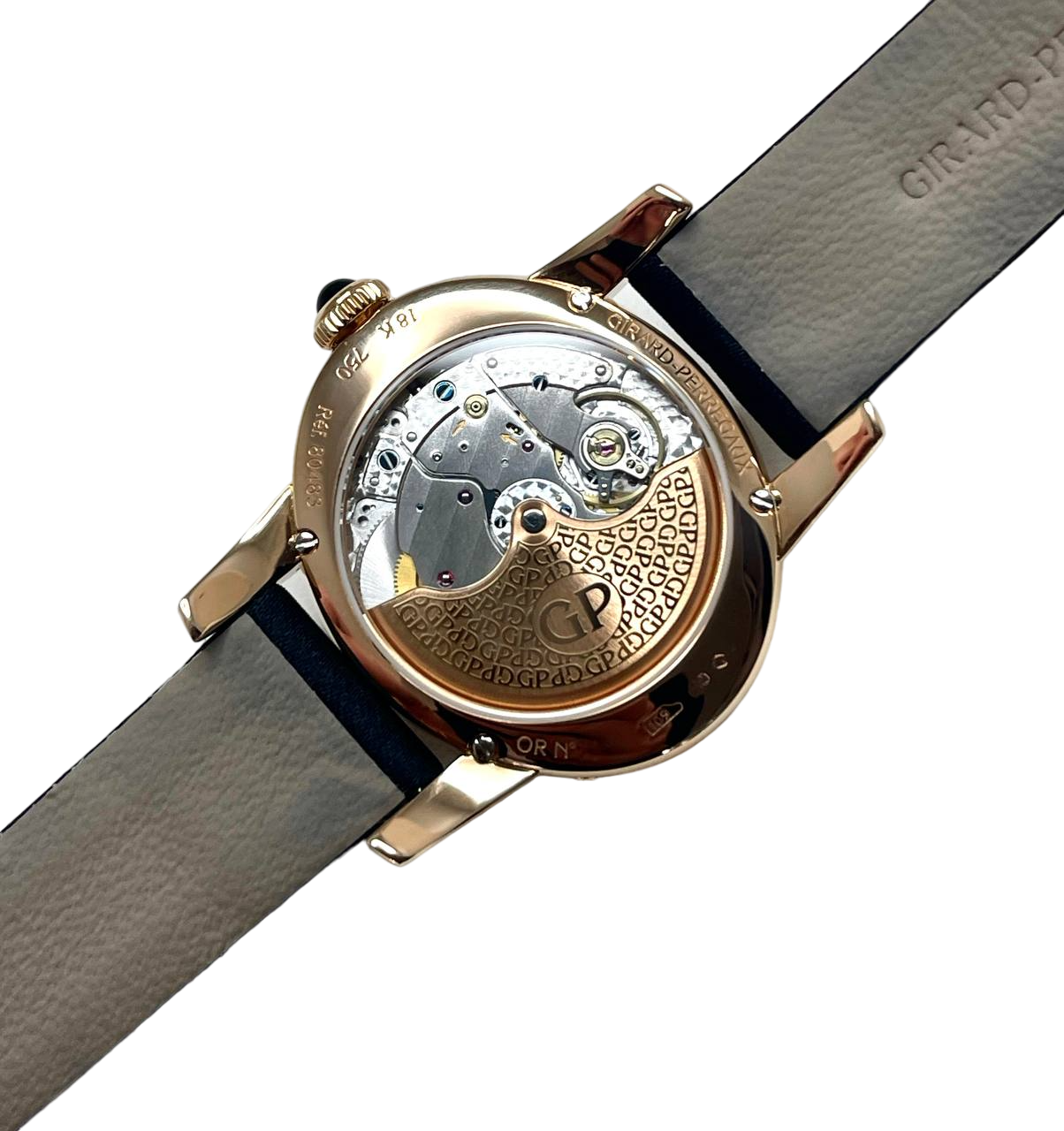 Girard-Perregaux Cat's Eye Annual , Zodiac Calendars 18K Rose Gold & Diamonds Lady's Watch