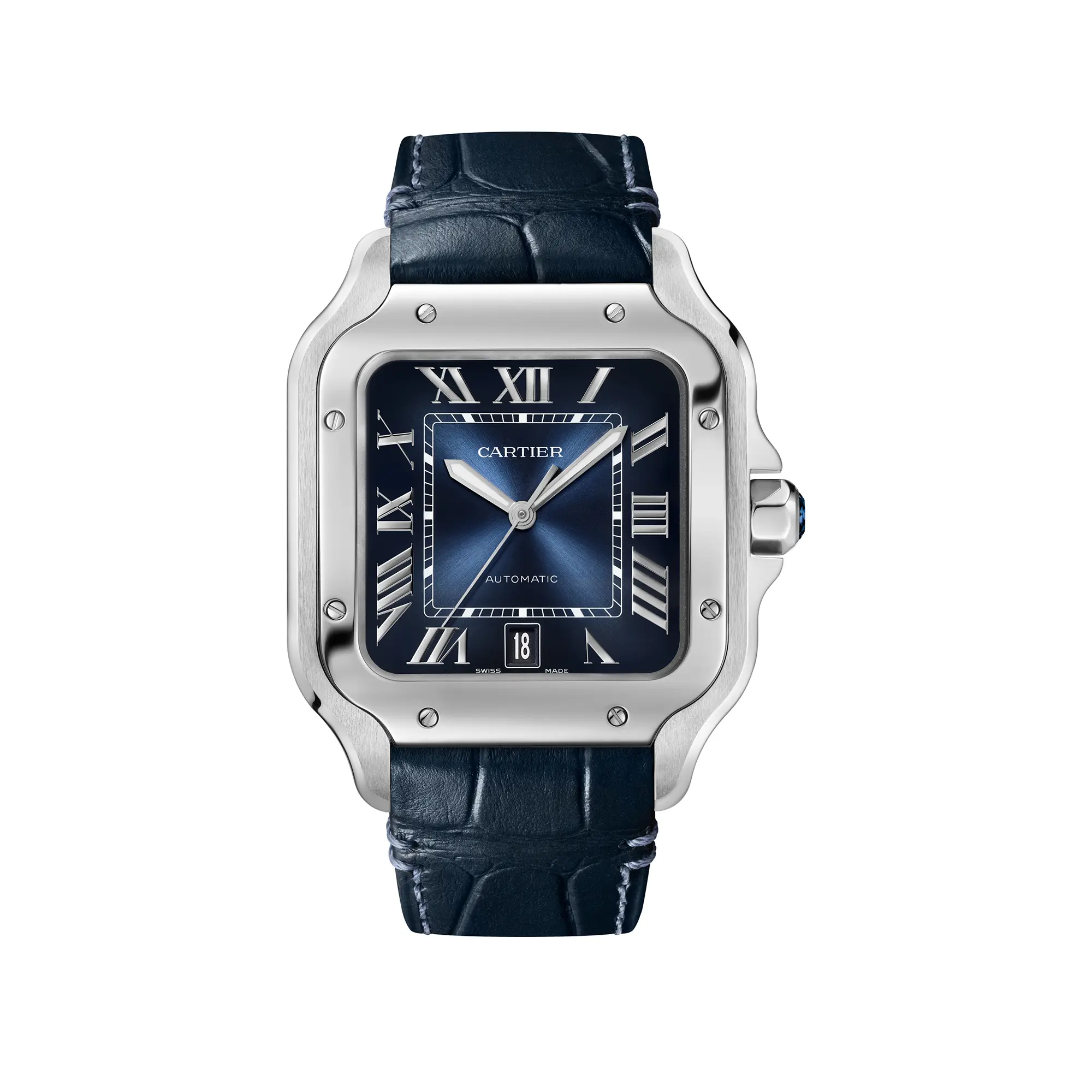 Cartier Santos de Cartier Stainless Steel Men's Watch - Premium Luxury Product