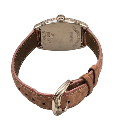 Franck Muller Cintree Curvex 18K White Gold & Diamonds Lady's Watch - Premium Luxury Product