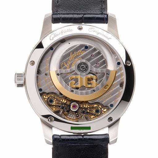 Glashutte Original Pano Matic Lunar Stainless steel Men's Watch - Premium Luxury Product