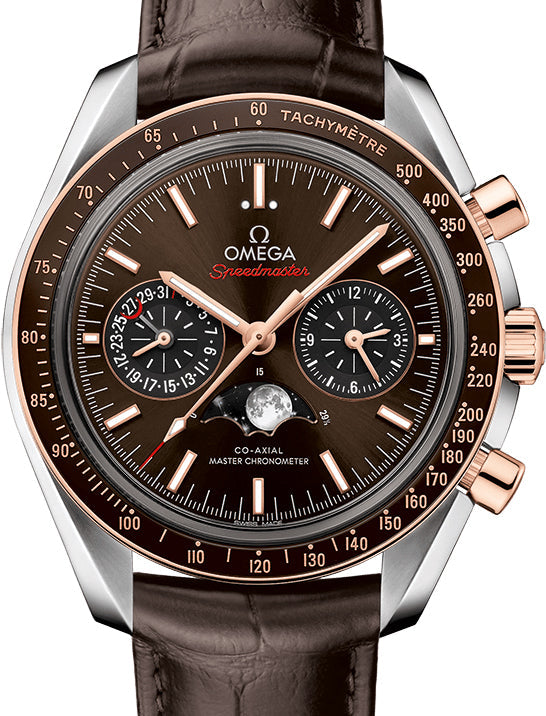 Omega Speedmaster Two Counters MoonPhase Stainless steel & Ceramic Men's Watch - Premium Luxury Product