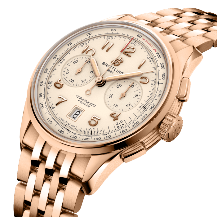 Breitling Premier B01 Chronograph 42 mm 18K Red Gold Men's Watch - Premium Luxury Product