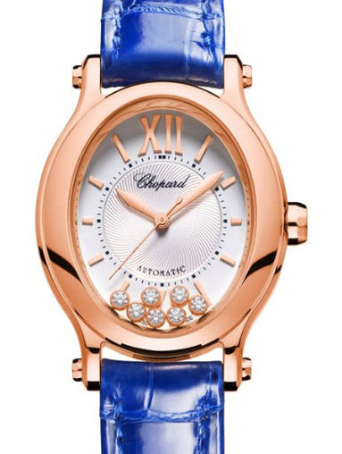 Chopard Happy Sport Oval Ethical Rose Gold  & Diamonds Ladies Watch - Premium Luxury Product