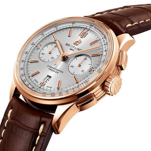 Breitling Premier B01 Chronograph 42 18K Red Gold Men's Watch - Premium Luxury Product