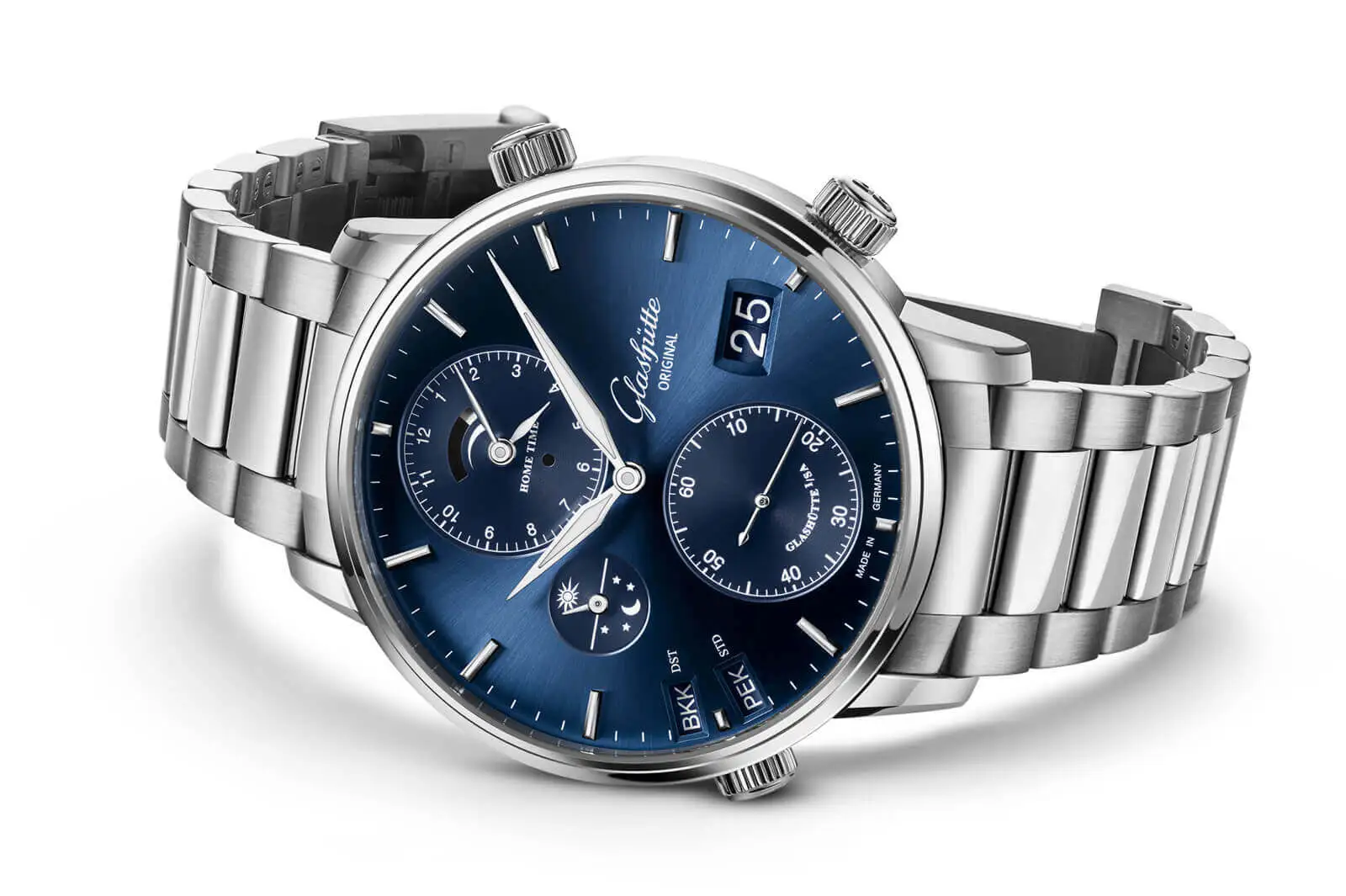 Glashutte Original Senator Cosmopolite Stainless steel Men's Watch - Premium Luxury Product