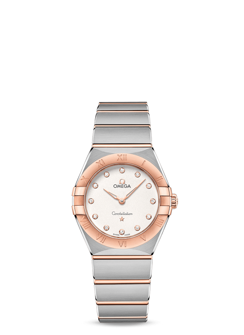 Omega Constellation Quartz Stainless steel & 18K Sedna™ Gold & Diamonds Lady’s Watch - Premium Luxury Product