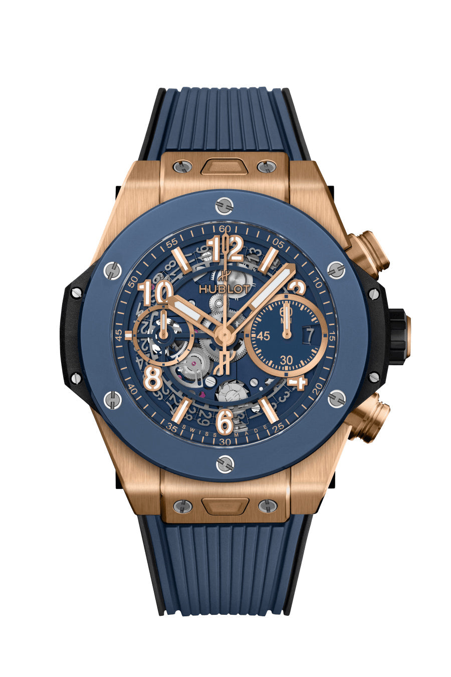Hublot Big Bang Unico 18K King Gold Blue Ceramic Men's Watch - Premium Luxury Product