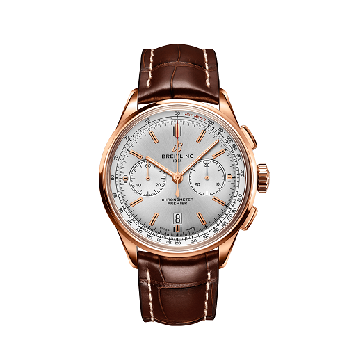 Breitling Premier B01 Chronograph 42 18K Red Gold Men's Watch - Premium Luxury Product