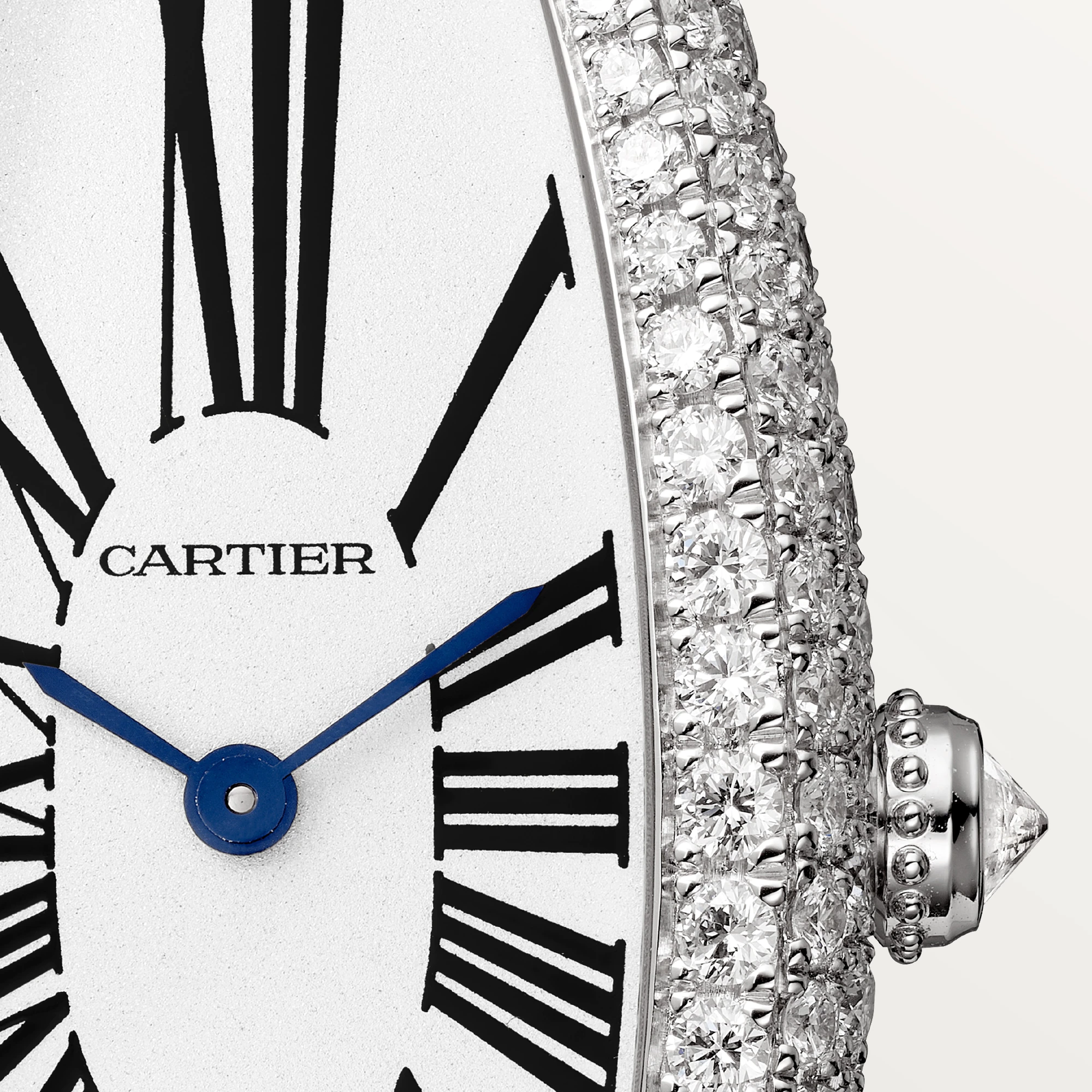 Cartier Baignoire 18K White Gold & Diamonds Ladies Watch - Premium Luxury Product