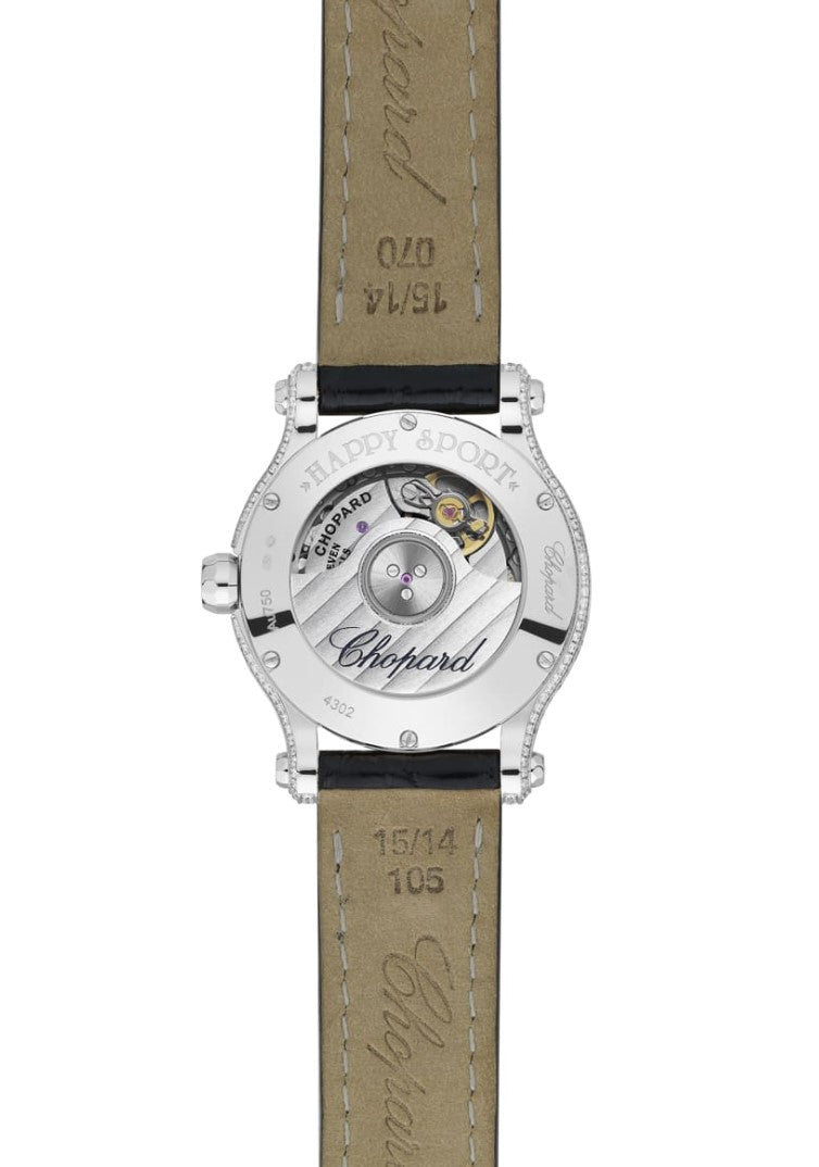 Chopard Happy Sport Joaillerie Ethical 18K White Gold & Diamonds Ladies Watch - Premium Luxury Product