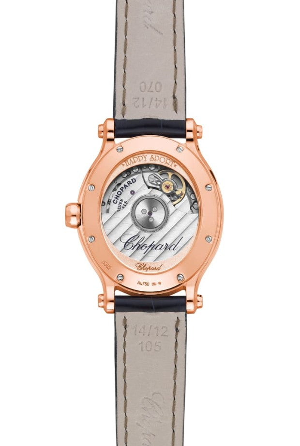 Chopard Happy Sport Oval Ethical Rose Gold  & Diamonds Ladies Watch - Premium Luxury Product