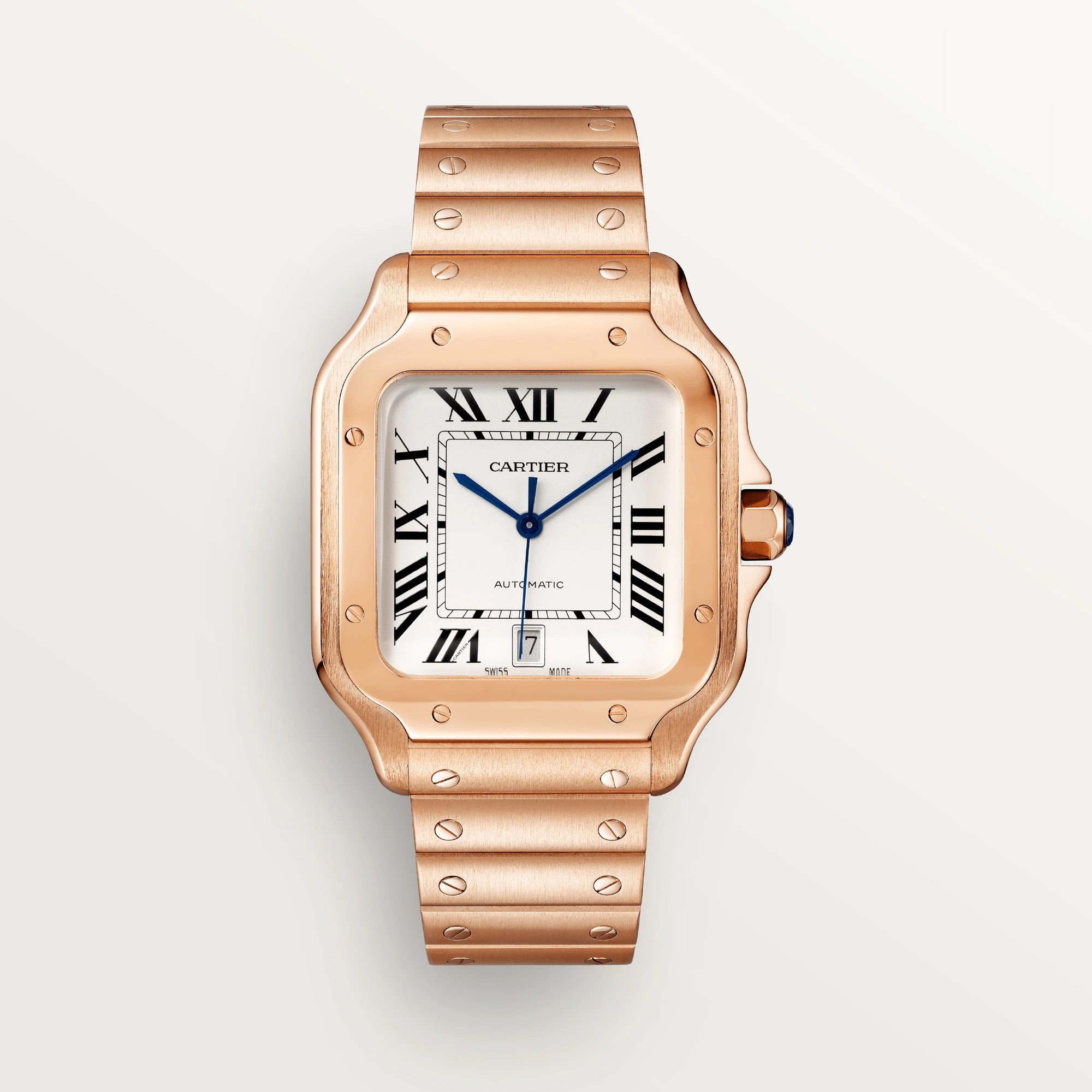 Cartier Santos Rose Gold Men's Watch - Premium Luxury Product