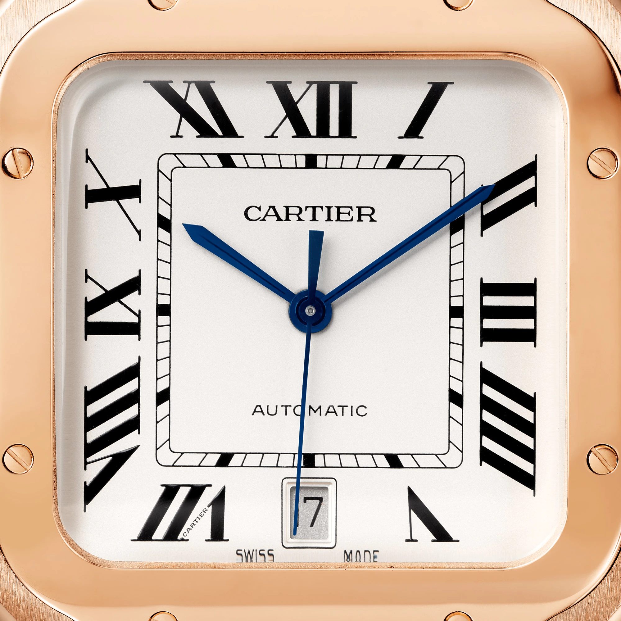 Cartier Santos Rose Gold Men's Watch - Premium Luxury Product