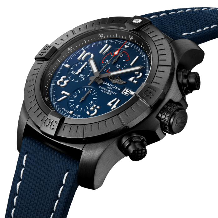 Breitling Super Avenger Chronograph 48 Night Mission DLC Titanium Unisex Watch - Premium Luxury Product
