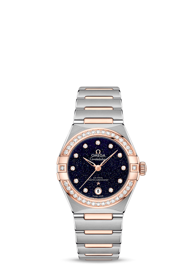 Omega Constellation Co-Axial Master Chronometer Stainless steel & Sedna™ Gold & Diamonds Lady’s Watch - Premium Luxury Product
