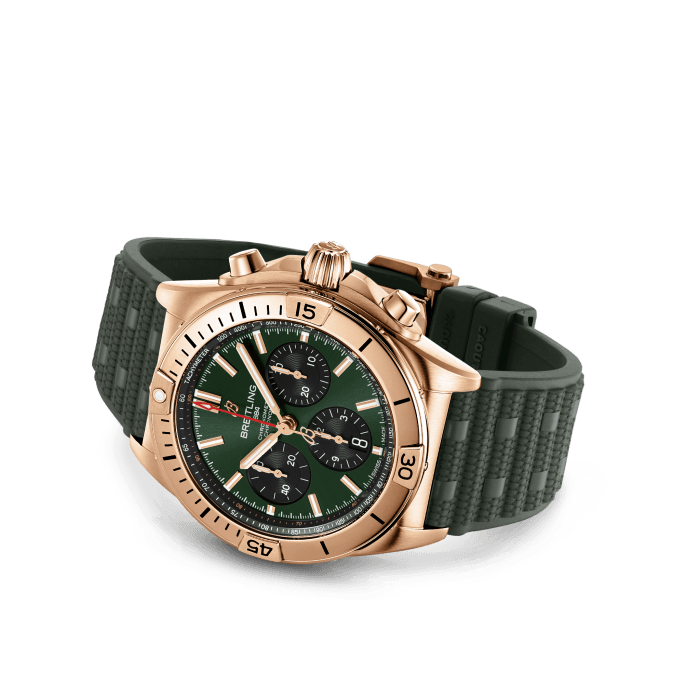 Breitling Chronomat Chronograph 18k Red Gold Men's Watch - Premium Luxury Product