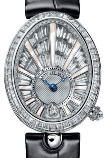 Breguet Reine de Naples 18K White Gold &amp; Diamonds Lady's Watch - Premium Luxury Product